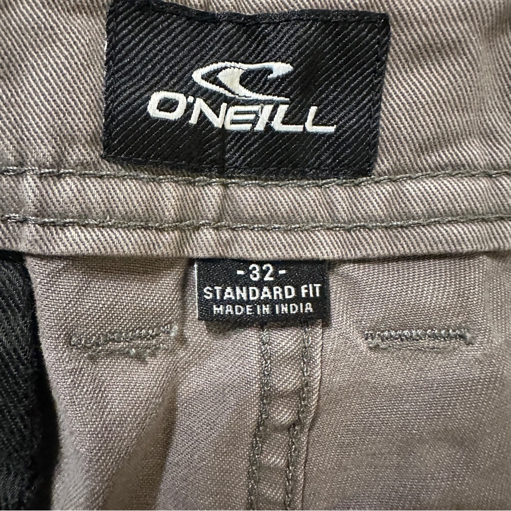O'Neill Men's Tan Standard Fit Size 32 Flat Front Shorts Pockets - Picture 10 of 16